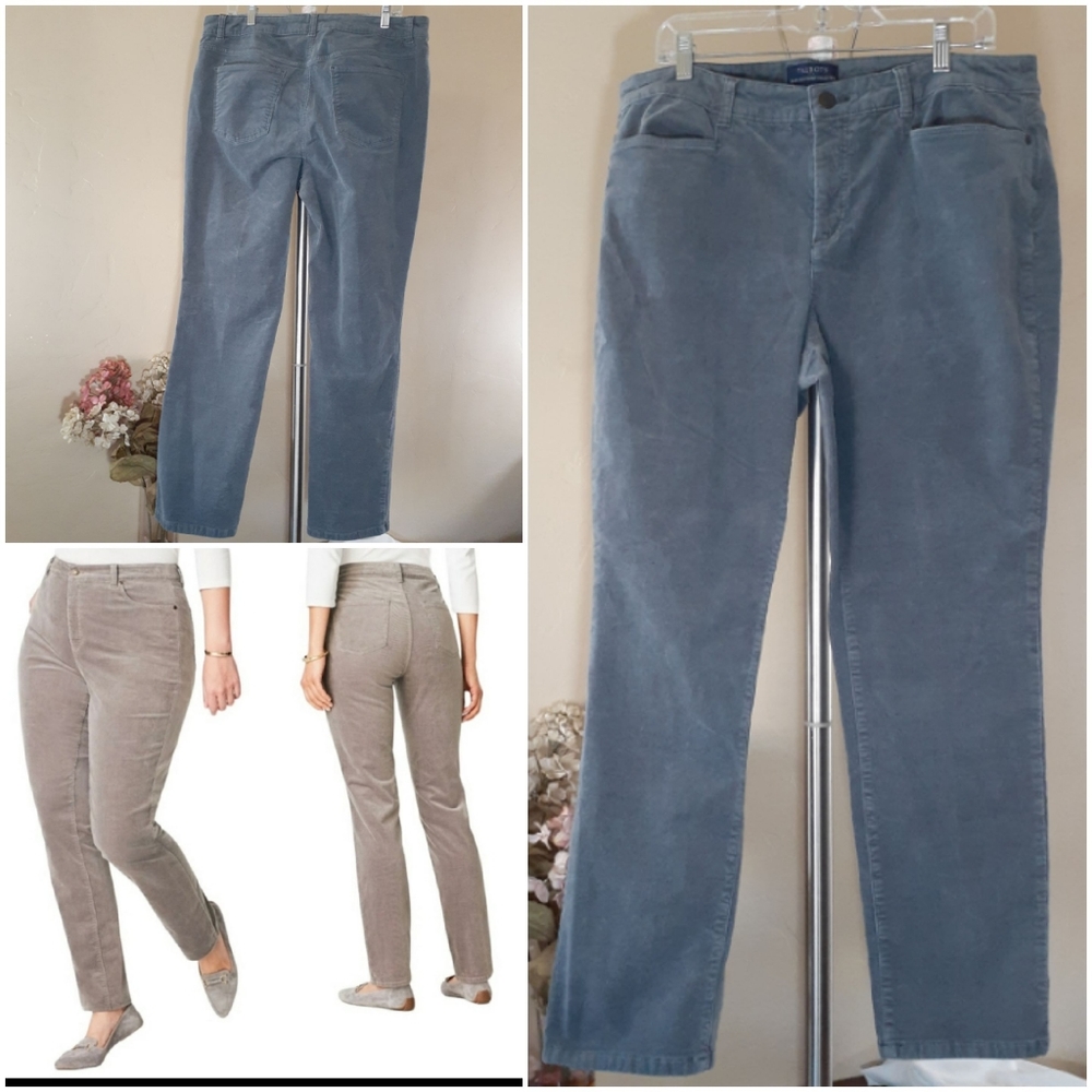 Talbots Corduroy High Waist Straight Leg Pants